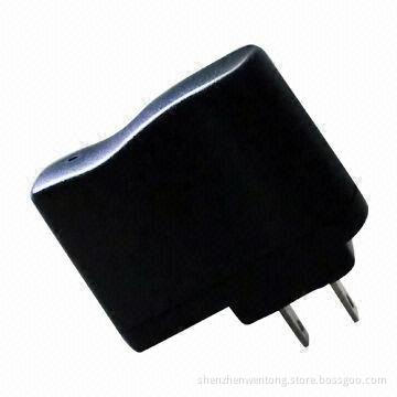 5V/1A USB Adapter with 100 to 240V AC, 50/60Hz Input and Measures 60 x 27 x 40mm